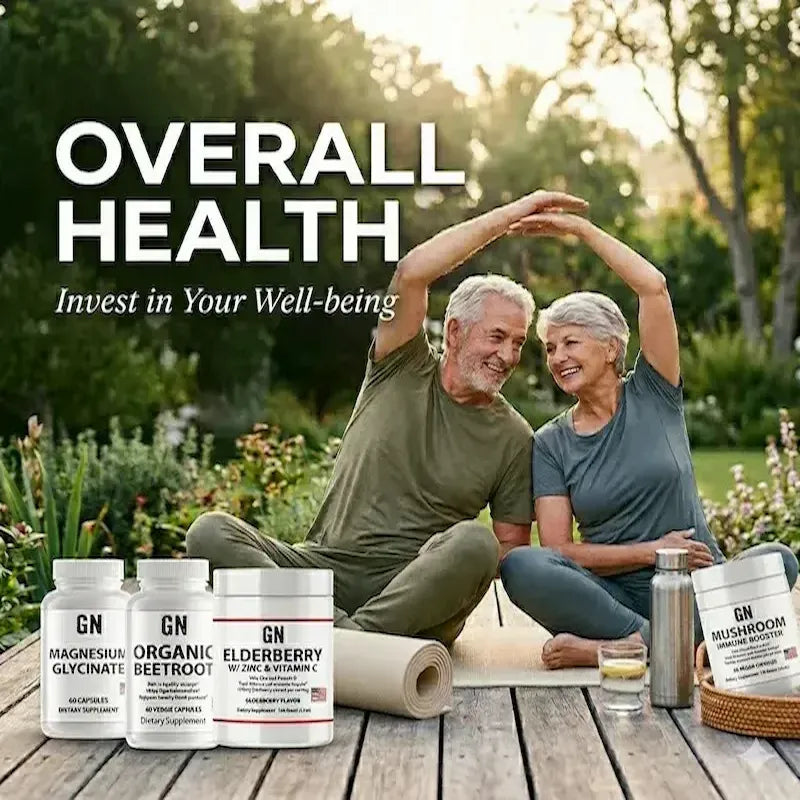 couple expressing yoga with GN products featured