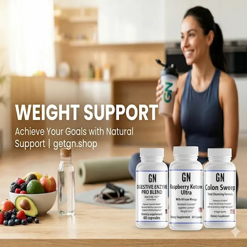 women smiling with beverage with GN products featured