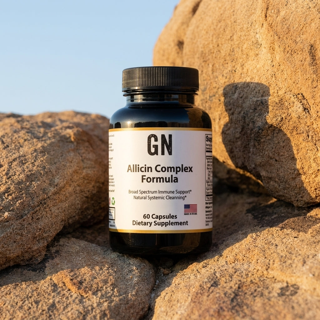 Allicin Complex Garlic Extract – 99.5% Purity | GetGN | Use the selected product image as the exact product identity and material reference, not as a composition to copy.