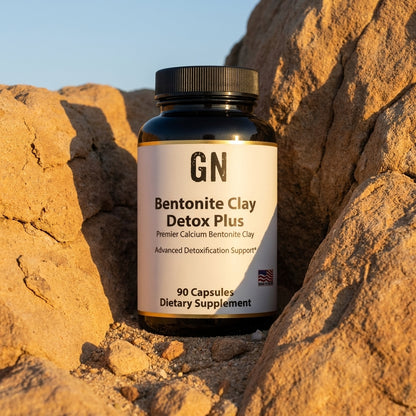Bentonite Clay Detox Plus – 99.5% Purity | COA | GetGN | Use the selected product image as the exact product identity and material reference, not as a composition to copy.