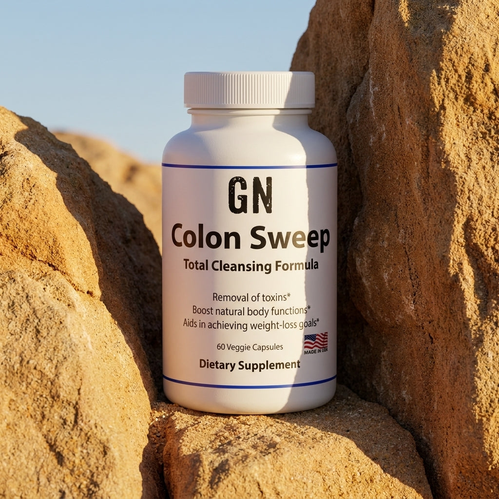 Colon Sweep 15-Day Cleanse – 99.5% Purity | GetGN | Use the selected product image as the exact product identity and material reference, not as a composition to copy.