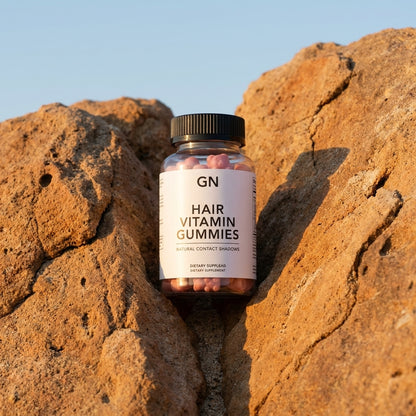 Hair Vitamin Gummies Biotin Blend – 99.5% Purity | GetGN | Use the selected product image as the exact product identity and material reference, not as a composition to copy.