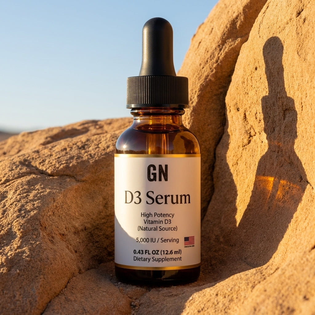 Liquid D3 Ultra High Potency – 99.5% Purity | GetGN | Use the selected product image as the exact product identity and material reference, not as a composition to copy.