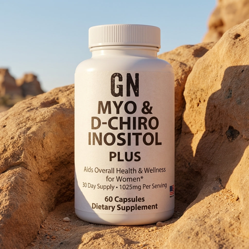 Myo & D-Chiro Inositol Plus 40:1 – 99.5% Purity | GetGN | Use the selected product image as the exact product identity and material reference, not as a composition to copy.