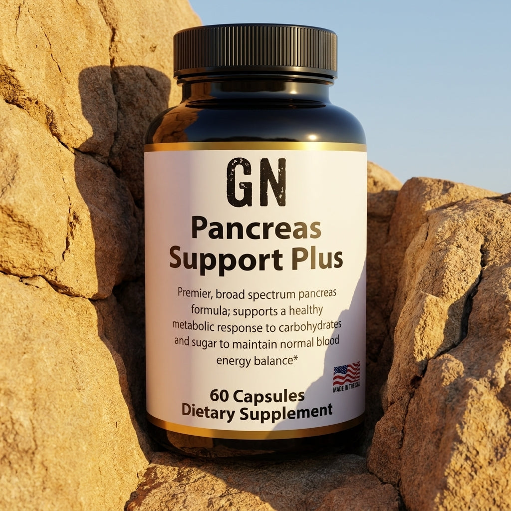 Pancreas Support Plus – 99.5% Purity | COA-Verified | GetGN | Use the selected product image as the exact product identity and material reference, not as a composition to copy.