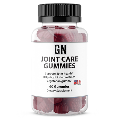 Bottle of GN Joint Care Gummies on a white background