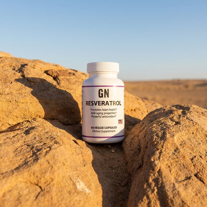 Resveratrol – 99.6% Purity | COA-Verified Antioxidant | GetGN | Use the selected product image as the exact product identity and material reference, not as a composition to copy.