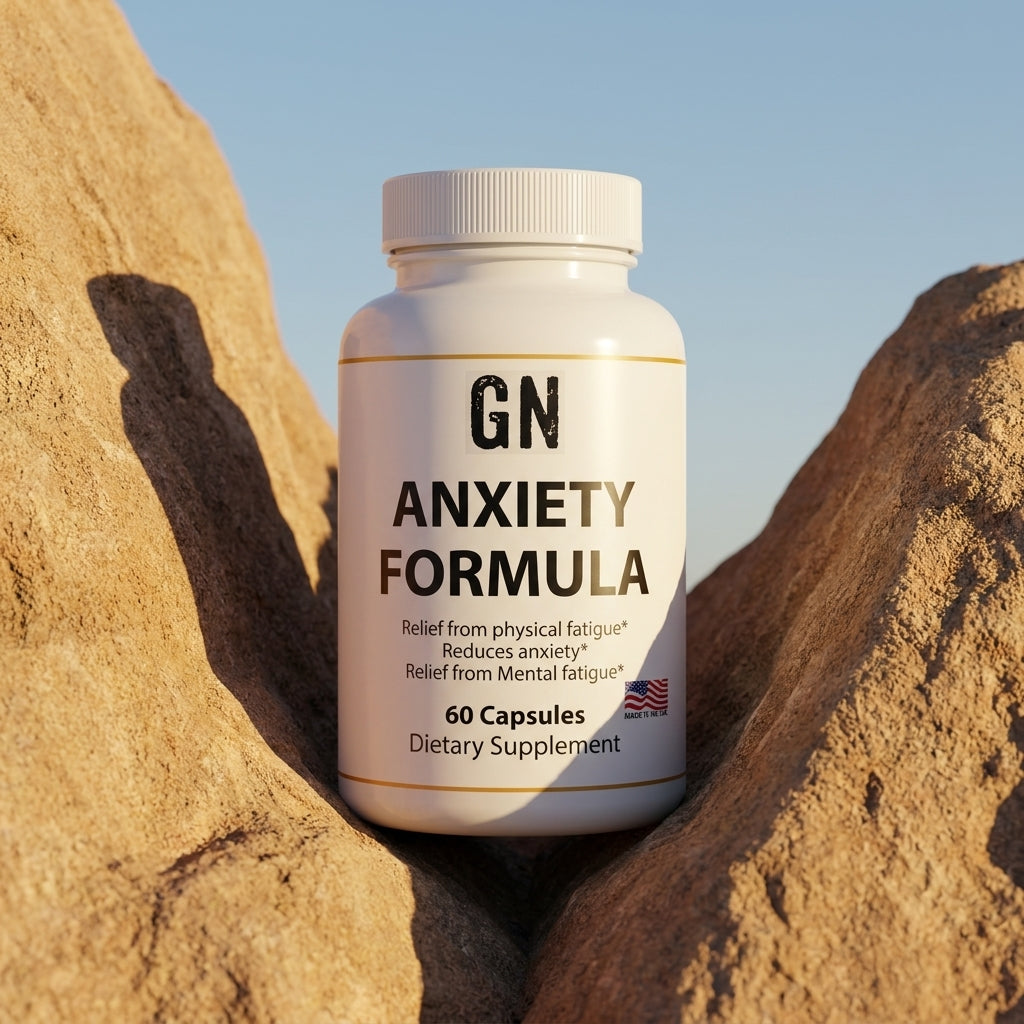 STRESS SUPPORT– 99.5% Purity | COA-Verified | GetGN | Use the selected product image as the exact product identity and material reference, not as a composition to copy.