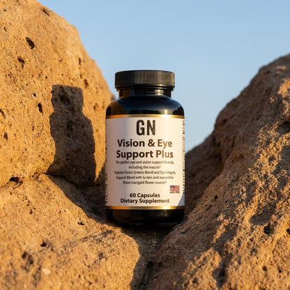 Vision & Eye Support Plus – 99.5% Purity | COA | GetGN | Use the selected product image as the exact product identity and material reference, not as a composition to copy.